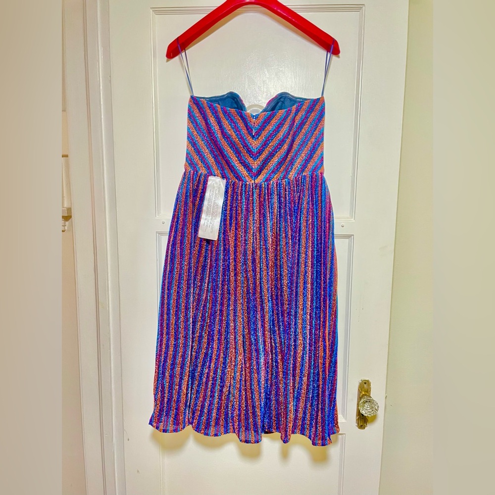 NWT Disco Queen 🪩 PROM DRESS 👗 Sequin Strapless - Size L - Picture 13 of 13